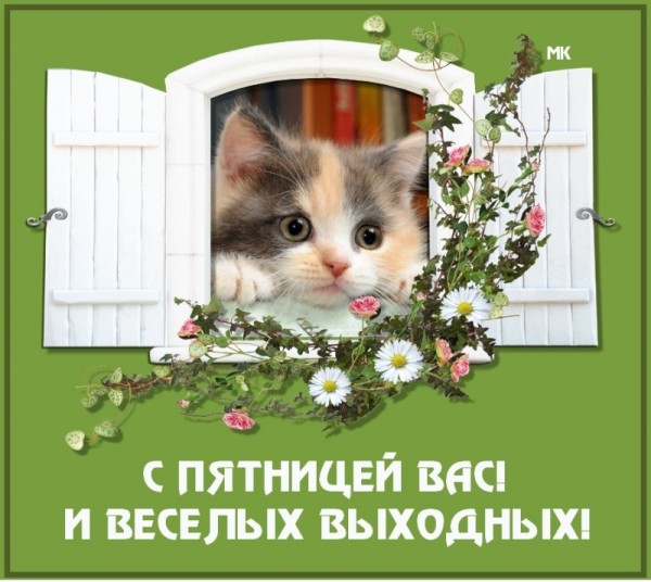 Открытка с пятницей вас друзья Открытка с пятницей вас друзья