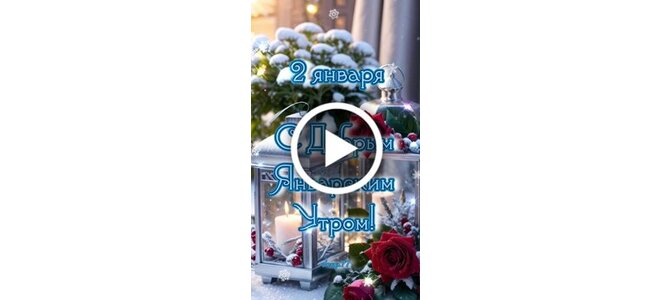 Открытки на 2 января. Продолжаем праздновать Новый год.