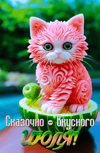Анимированная открытка Сказочно- вкусного июля!