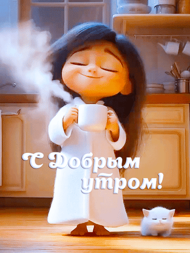 Анимированная открытка С добрым утром!