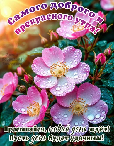 Открытка Утро