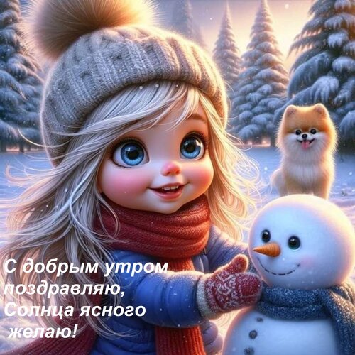 Открытка С добрым утром поздравляю, Солнца ясного желаю!