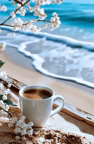 Анимированная открытка Good morning