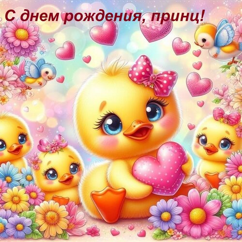 Открытка С днем рождения, принц!