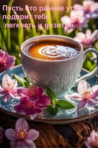 Открытка Пусть это раннее утро подарит тебе легкость и позитив.