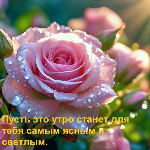 Открытка Пусть это утро станет для тебя самым ясным и светлым.