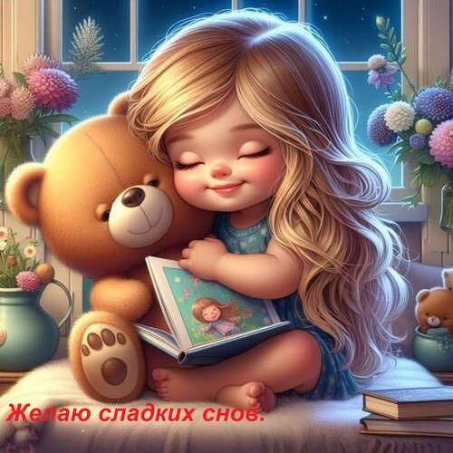 Открытка Желаю сладких снов.