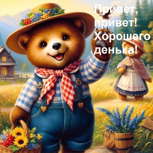 Открытка Привет, привет! Хорошего денька!