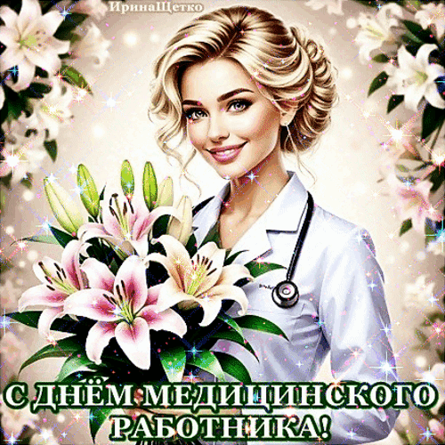 Анимированная открытка День медика