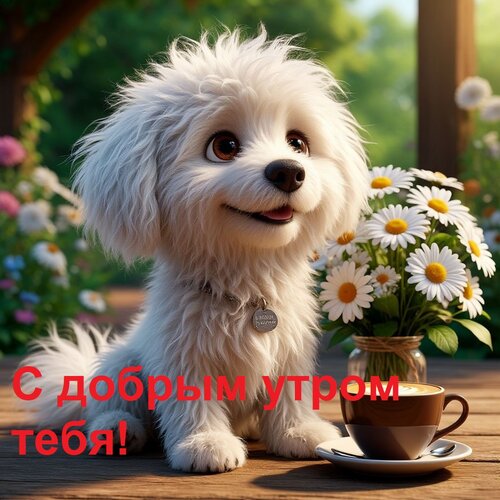 Открытка С добрым утром тебя!