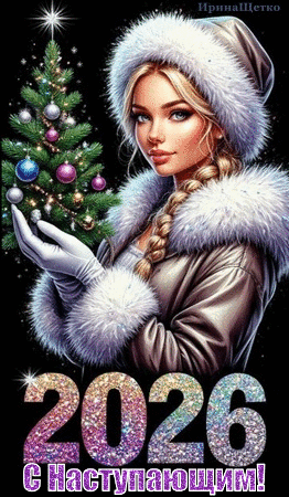 Анимированная открытка С НАСТУПАЮЩИМ!