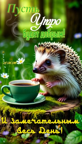 Открытка Пусть утро будет добрым!
