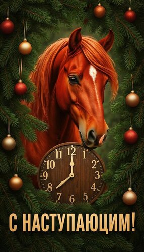 Открытка С наступающим Новым Годом!