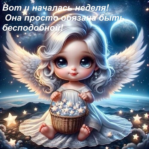 Открытка Вот и началась неделя! Она просто обязана быть бесподобной!