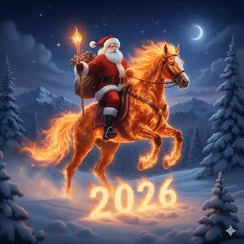 Анимированная открытка 2026