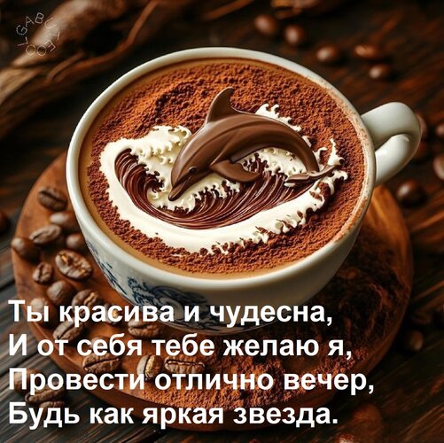 Открытка Ты красива и чудесна, И от себя тебе желаю я, Провести отлично вечер, Будь как яркая звезда.