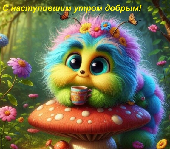 Открытка С наступившим утром добрым!
