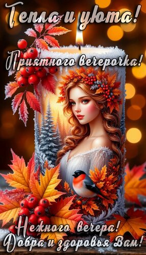 Открытка Добрый вечер