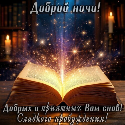 Открытка Спокойно ночи!