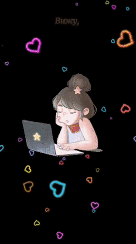 Анимированная открытка Вижу, ты уже зеваешь, а интернет не выключаешь. Телефон свой выключай и в кроватку баю-бай!