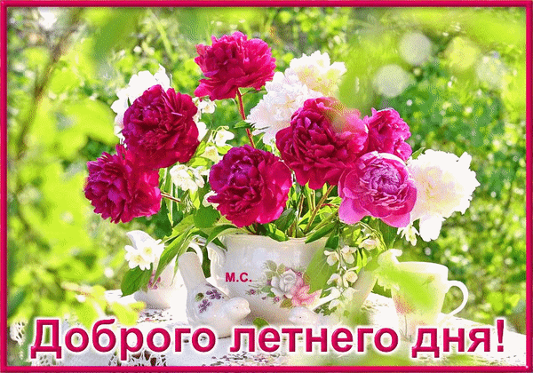 Анимированная открытка Доброго летнего дня!, (М. С.)
