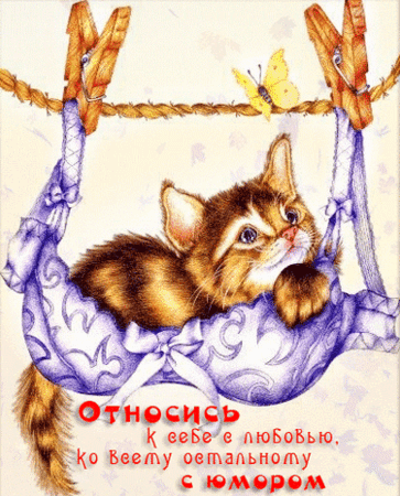 Анимированная открытка Юмор