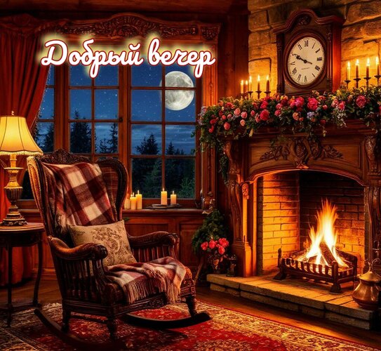Открытка Добрый вечер