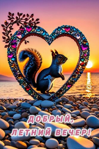 Открытка ДОБРЫЙ, ЛЕТНИЙ ВЕЧЕР!