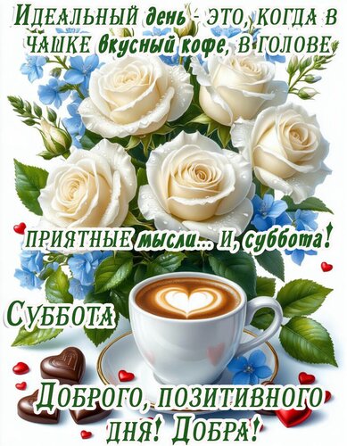 Открытка Суббота