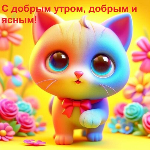 Открытка С добрым утром, добрым и ясным!