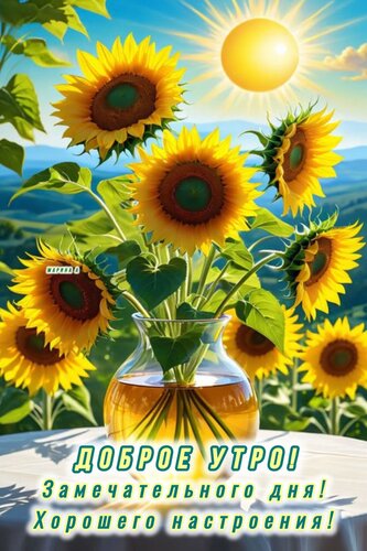 Открытка ДОБРОЕ УТРО! ЗАМЕЧАТЕЛЬНОГО ДНЯ! ХОРОШЕГО НАСТРОЕНИЯ!