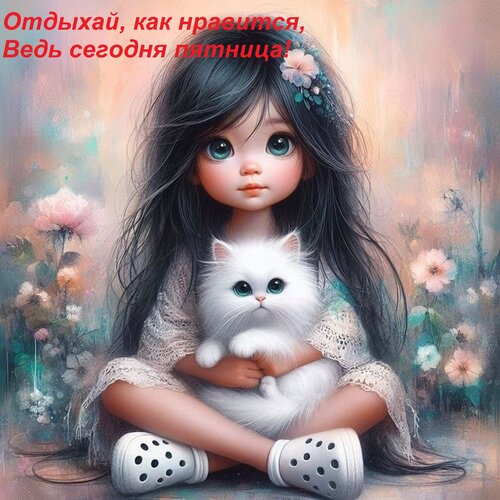 Открытка Отдыхай, как нравится, Ведь сегодня пятница!