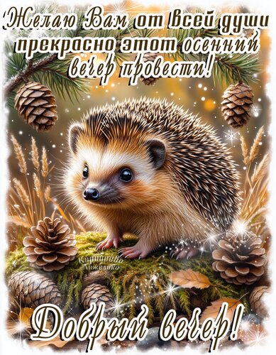 Открытка Добрый вечер