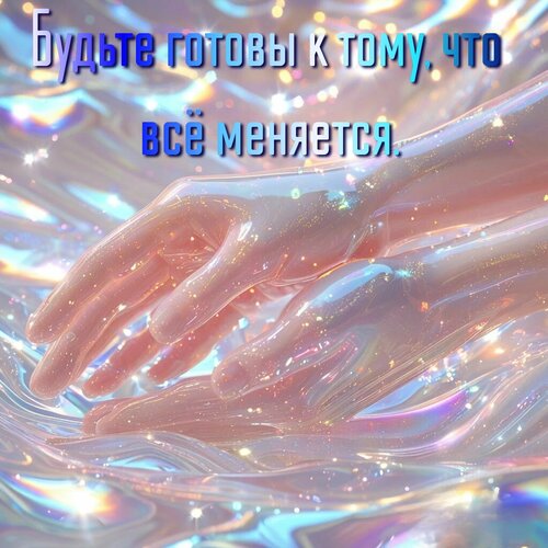 Открытка Будьте готовы к тому, что всё меняется.