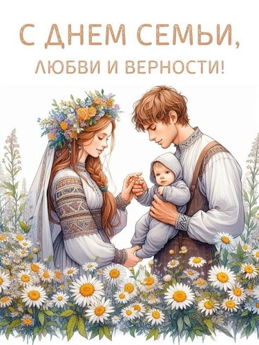 Открытка с днем семьи