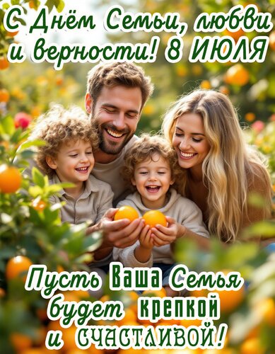 Открытка День семья