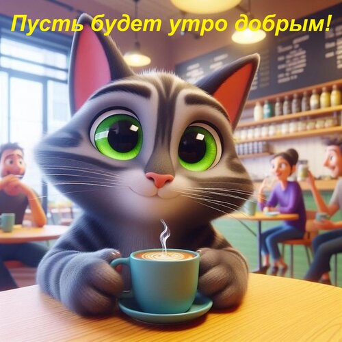 Открытка Пусть будет утро добрым!