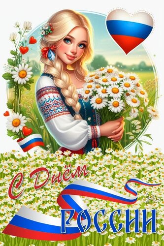 Открытка С днем россии