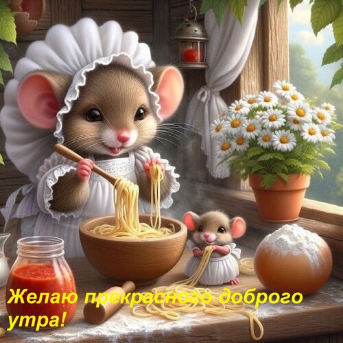 Открытка Желаю прекрасного доброго утра!