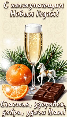 Открытка С наступающим Новым Годом