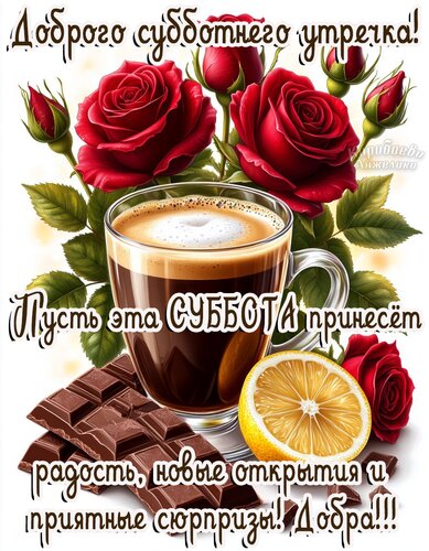 Открытка Суббота