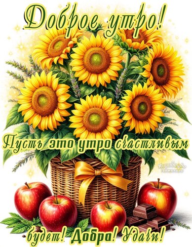Открытка Доброу тро