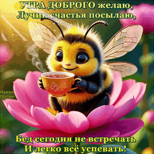 Анимированная открытка Доброе утро!
