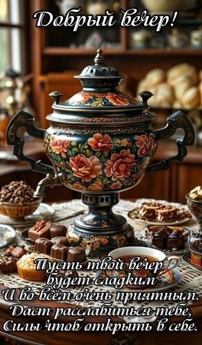 Открытка доброго вечера