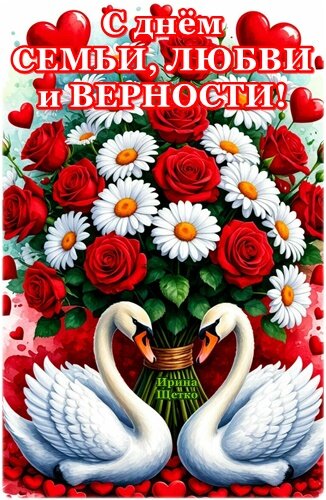 Открытка День семьи, любви и верности