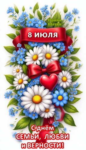 Открытка День семьи, любви и верности