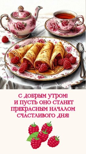 Открытка С добрым утром.