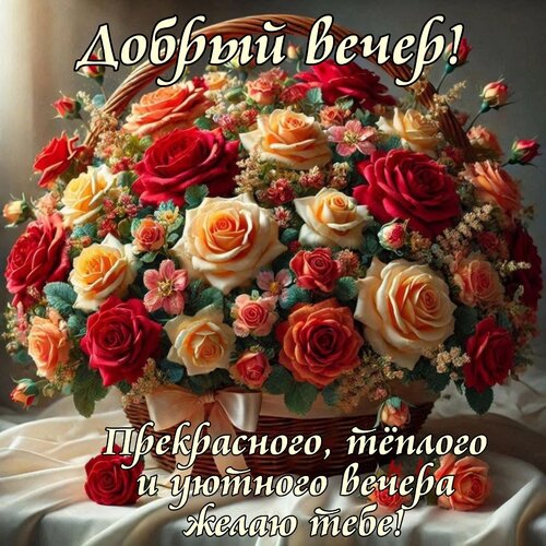 Открытка добрый вечер
