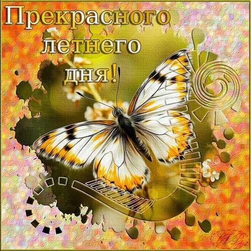 Открытка прекрасного летнего дня