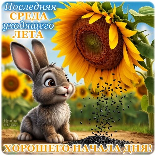 Открытка Последняя среда лета